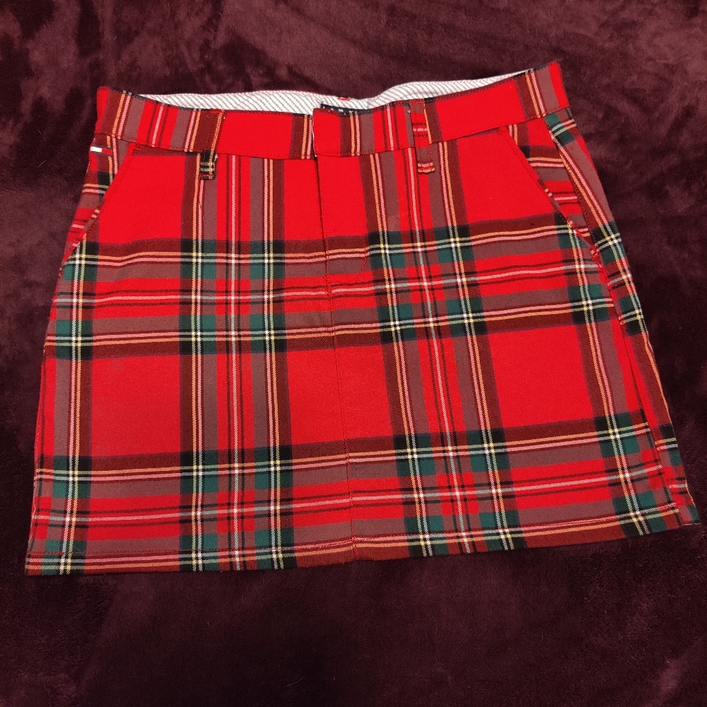 Y2K plaid mini skirt